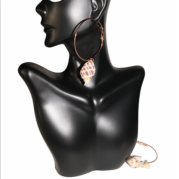 Shell Earrings & matching Hair pins - Picture 2 of 2